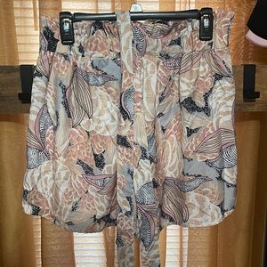 SHEIN 1XL paper bag shorts with belt